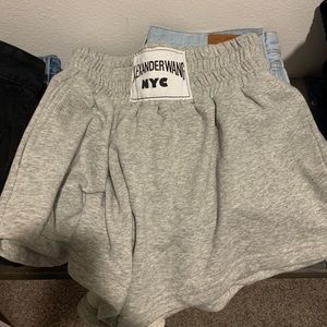 Grey Alexander Wang Boxing Shorts